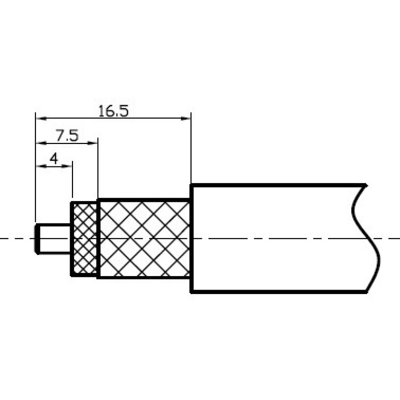 3.05.094 - BNC(male) for LMR400 - Конектор BNC(штекер) для коаксіального кабелю LMR400, Leno RF (КНР)