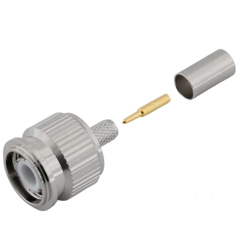 3.02.082 - TNC(штекер) для RG223 - Коннектор TNC(штекер) для коаксиального кабеля RG223, Leno RF (КНР)