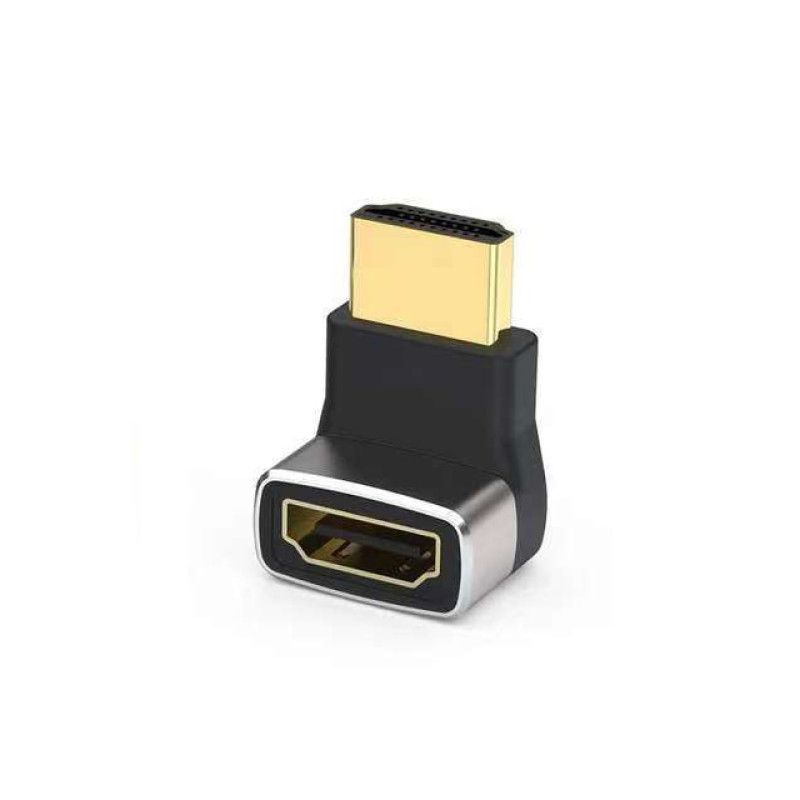 ADA-HDMI2.1-AUFM - Адаптер прохідний кутовий (до гори) HDMI гніздо - HDMI штекер