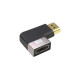 ADA-HDMI2.1-ALFM - Адаптер проходной угловой (влево) HDMI гнездо - HDMI штекер