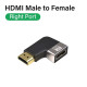 ADA-HDMI2.1-ARFM - Адаптер прохідний кутовий (вправо) HDMI гніздо - HDMI штекер