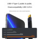 USBC4-40-AMM - Кабель аудио-видео угловой USB-C 4.0, USB-C штекер - USB-C штекер в сторону