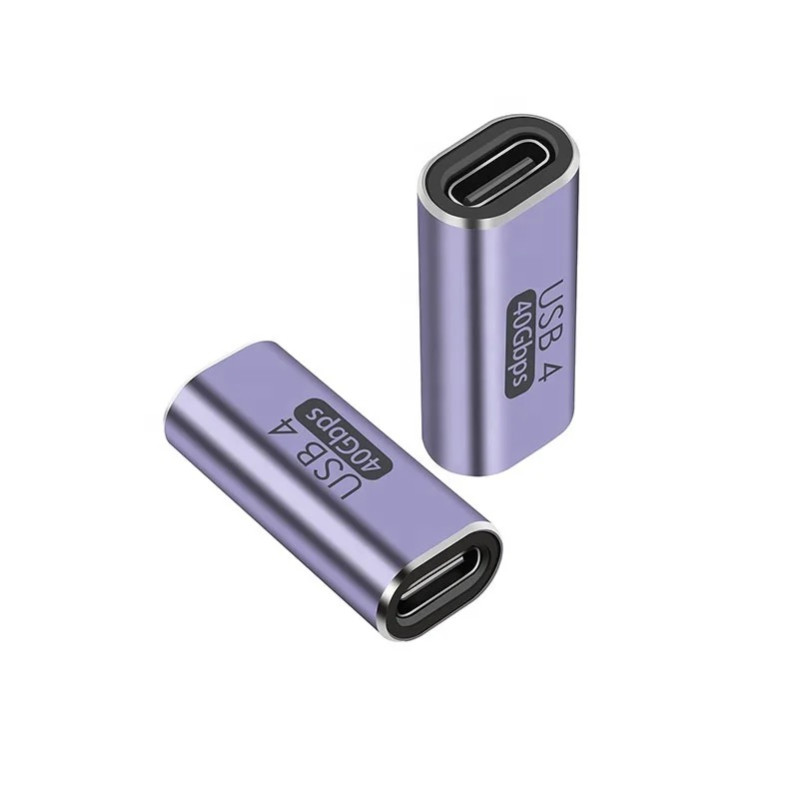 ADA-USBC4-FF - Адаптер прохідний USB-C 4.0 гніздо - USB-C 4.0 гніздо
