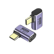 ADA-USBC4-SFM - Адаптер прохідний кутовий (у бік) USB-C 4.0 гніздо - USB-C 4.0 штекер