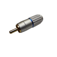 AC-MR-35AB - Разъем RCA, кабельный штекер на кабель до 4 мм, позолоченные контакты