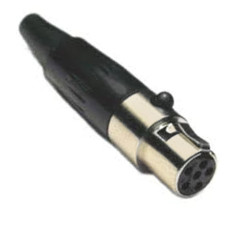 SA101-6P - Кабельный разъем mini XLR гнездо 6 кон., MOCO (КНР)