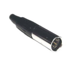 SA102-6P - Кабельный разъем mini XLR штекер 6 кон., MOCO (КНР)