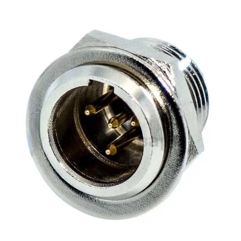 SA137-4P - Панельный разъем mini XLR SA137-4P гнездо 4 кон., MOCO (КНР)