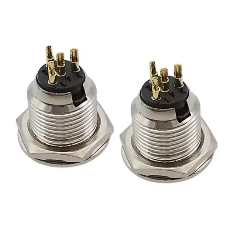 SA137-4P - Панельный разъем mini XLR SA137-4P гнездо 4 кон., MOCO (КНР)