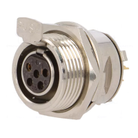 MX-PNL-5F - Панельний роз'єм mini XLR гніздо 5 кон., MOCO (КНР)