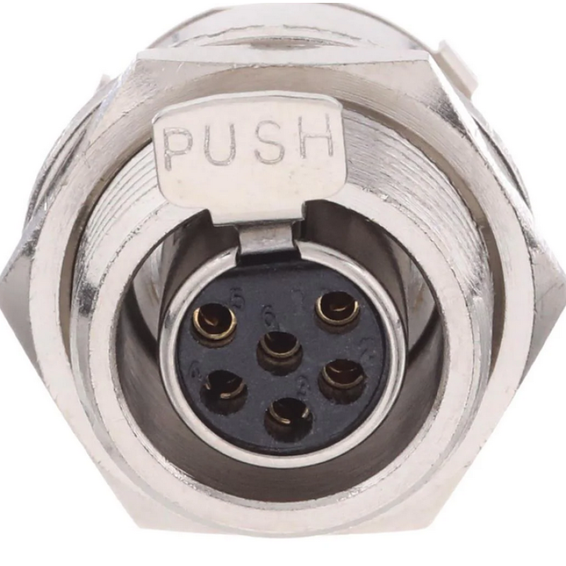 MX-PNL-6F - Панельний роз'єм mini XLR гніздо 6 кон., MOCO (КНР)