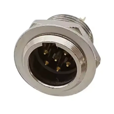 SA137-6P - Панельный разъем mini XLR SA137-6P гнездо 6 кон., MOCO (КНР)