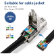 RJ45-ZTM-CAT8-SFTP-BK - Разъем RJ45 8P8C штекер для витой пары Cat8