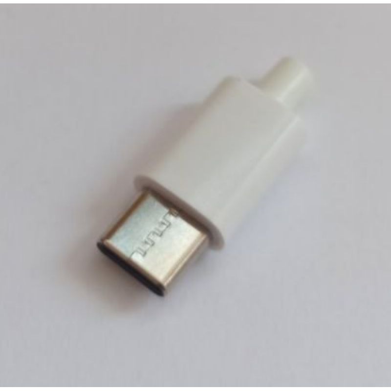 USB-CM01 - Разъем USB кабельный, штекер тип C, 4 контакта покрытие позолота 24К