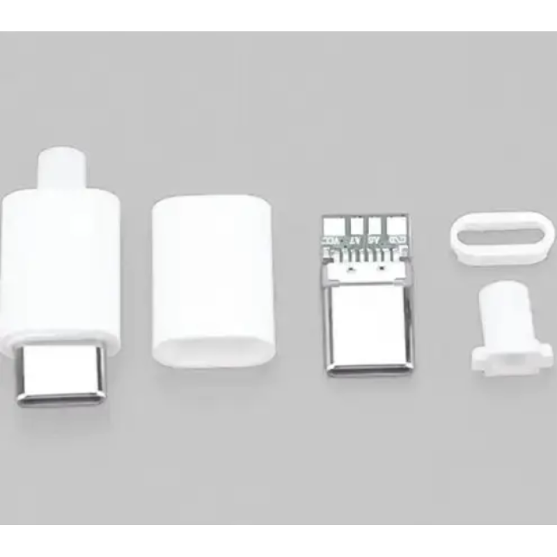 USB-CM01 - Разъем USB кабельный, штекер тип C, 4 контакта покрытие позолота 24К