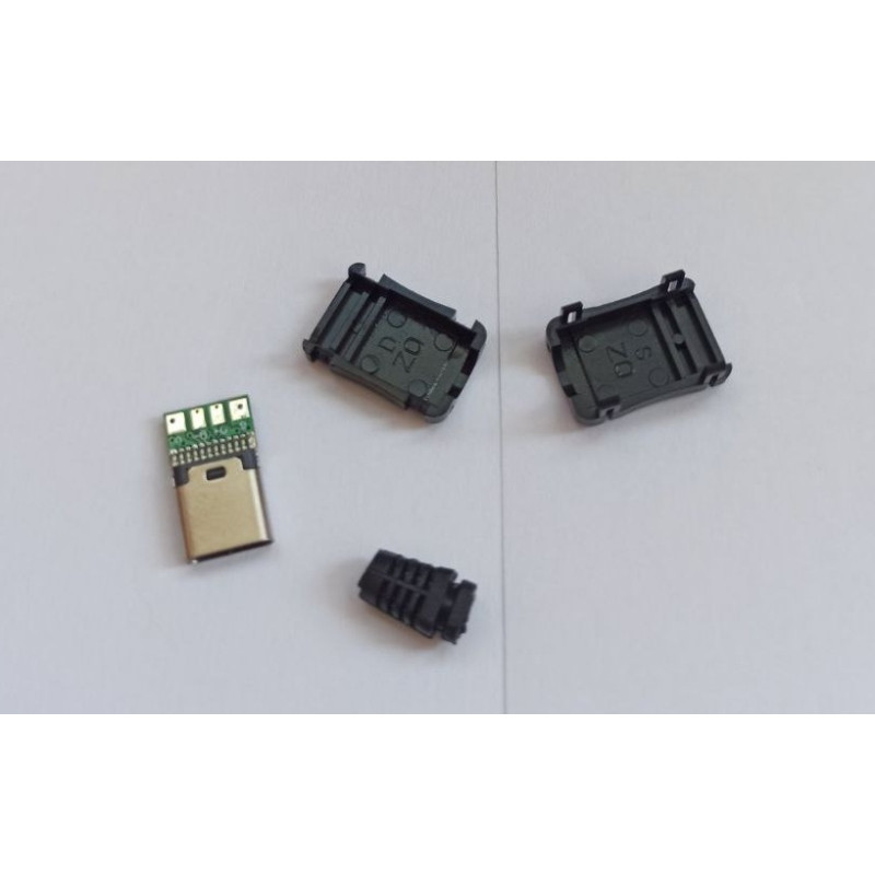 USB-CF - Разъем USB кабельный, гнездо тип C, 4 контакта покрытие позолота 24К