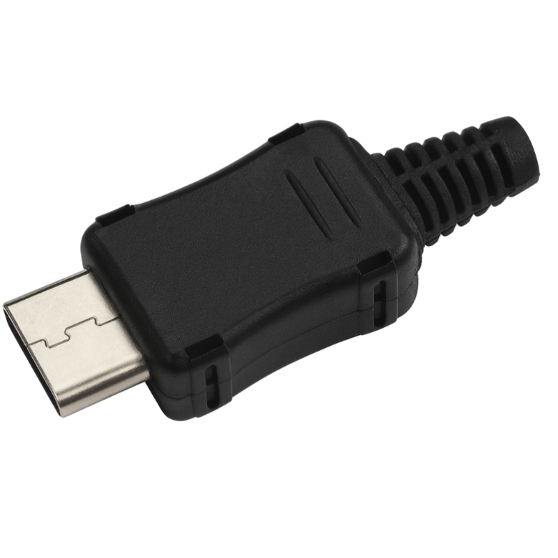 USB-CF - Разъем USB кабельный, гнездо тип C, 4 контакта покрытие позолота 24К