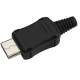 USB-CF - Разъем USB кабельный, гнездо тип C, 4 контакта покрытие позолота 24К