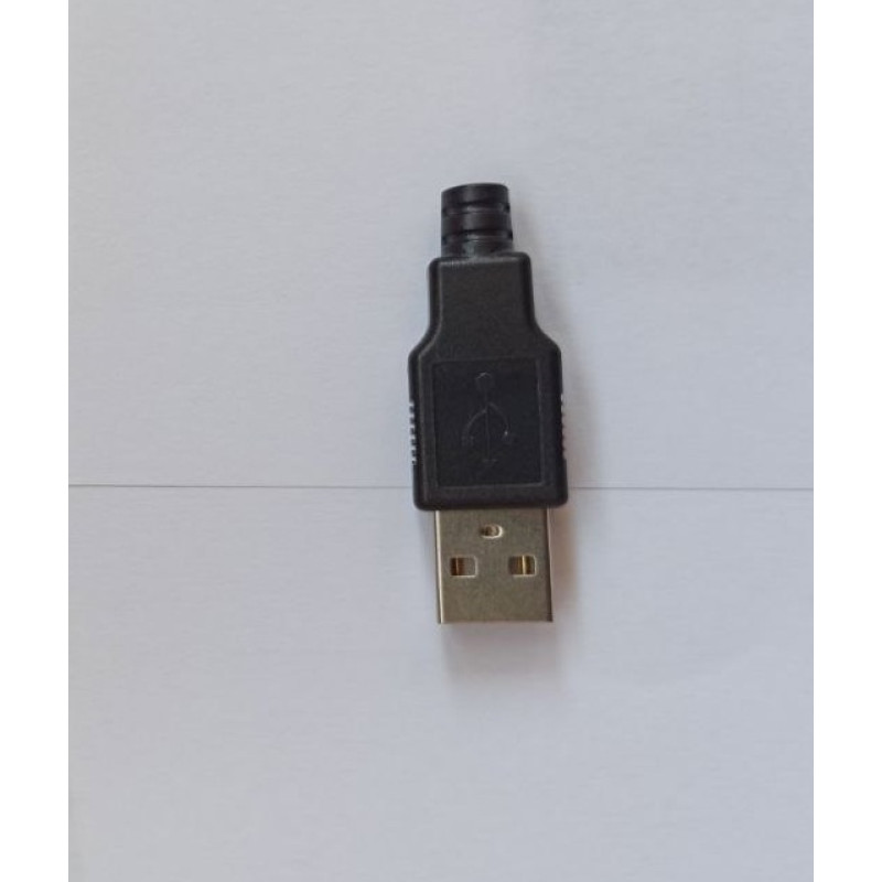 USB-AM - Разъем USB кабельный, штекер тип А,, 4 контакта покрытие позолота 24К