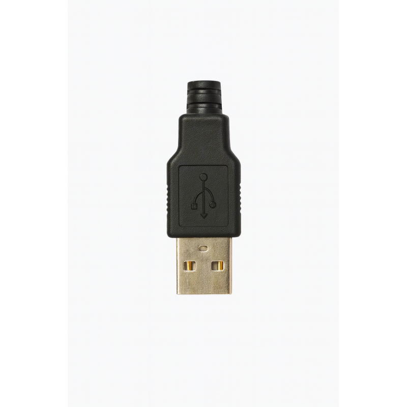 USB-AM - Разъем USB кабельный, штекер тип А,, 4 контакта покрытие позолота 24К
