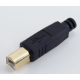 USB-BM - Разъем USB кабельный, штекер тип B,, 4 контакта покрытие позолота 24К