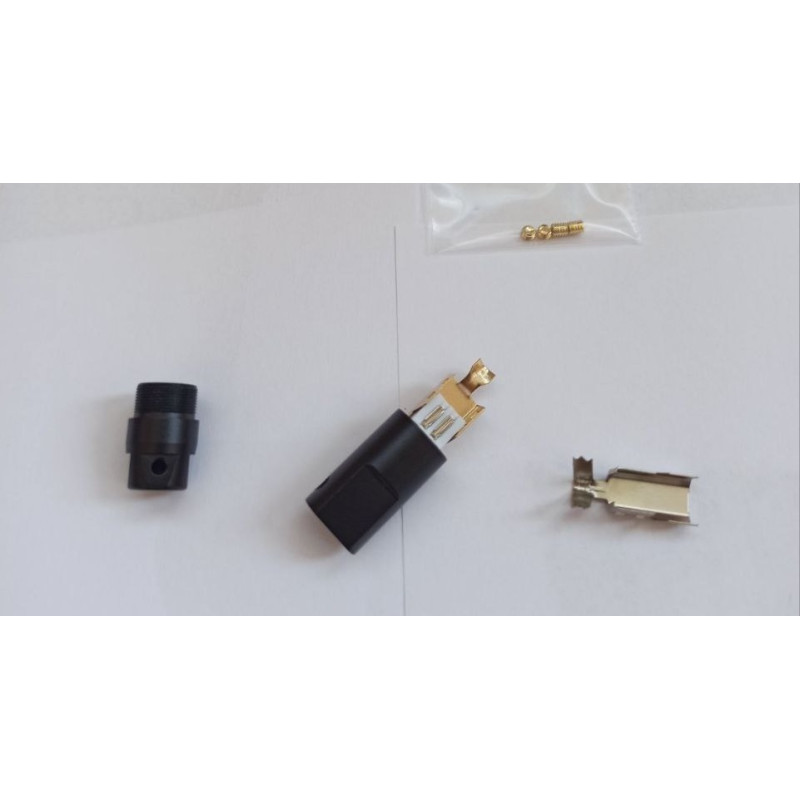 USB-BM2H - Разъем USB кабельный, штекер тип B, 4 контакта покрытие позолота 24К