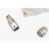 USB-BM3H - Разъем USB кабельный, штекер тип B, 8 контактов покрытие позолота 24К