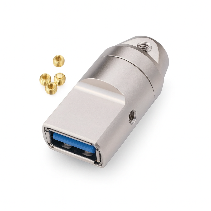 USB-AF2Y - Разъем USB кабельный, гнездо тип A, 4 контакта покрытие позолота 24К