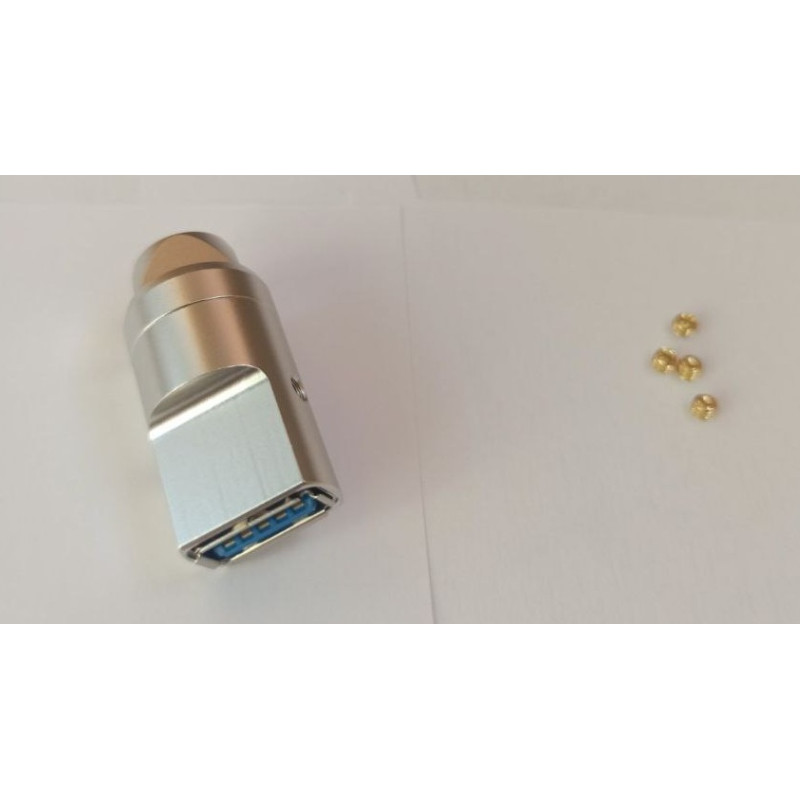 USB-AF3Y - Разъём USB кабельный, гнездо тип A, 8 контактов покрытие позолота 24К