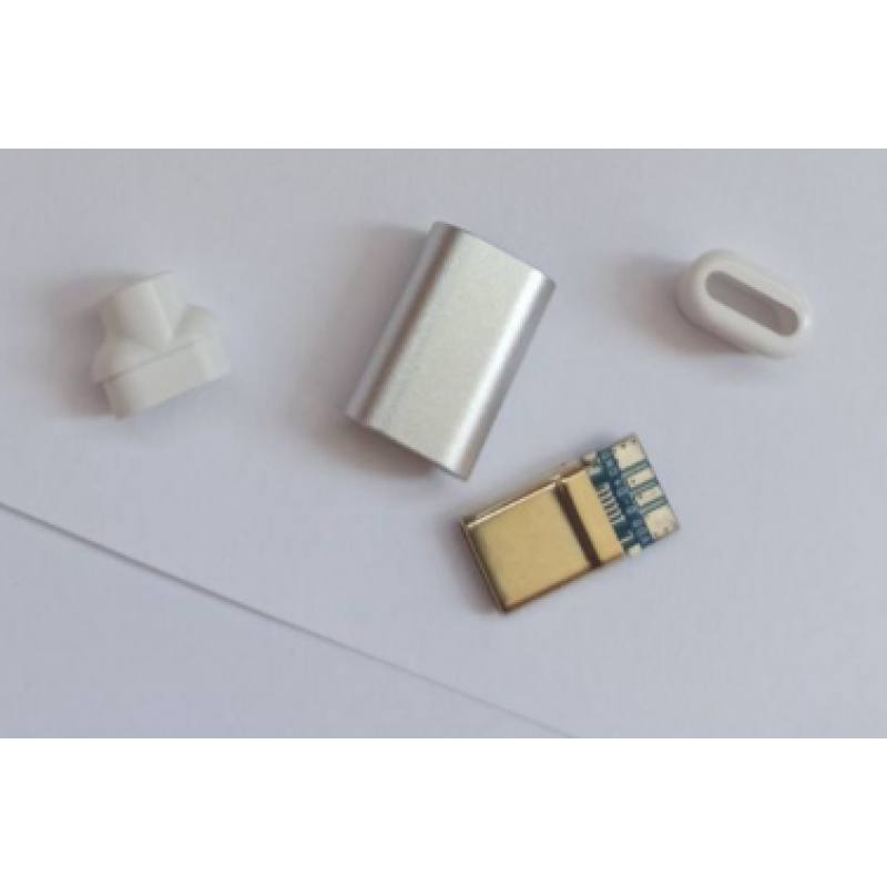 USB-CM2Y - Разъём USB кабельный, штекер тип C, 4 контакта покрытие позолота 24К