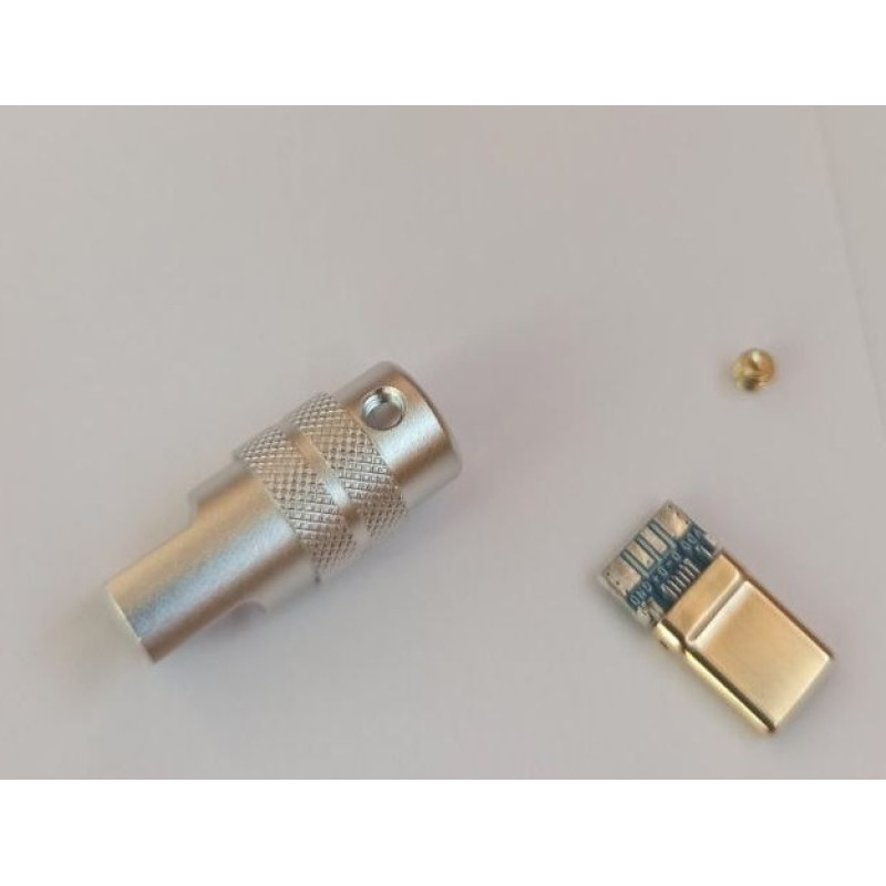 USB-CF2Y - Роз'єм USB кабельний, гніздо тип C, 4 контакта покриття позолота 24К