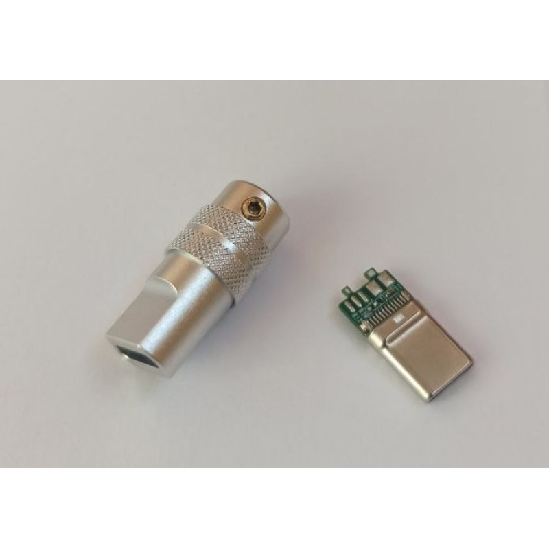 USB-CF3Y - Разъём USB кабельный, гнездо тип C, 8 контактов покрытие позолота 24К