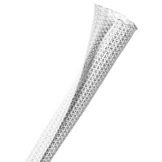 F6N0.38WH - Самозастегивающаяся оборачиваемая эластичная кабельная оплетка- 0.96 см