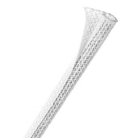 F6N0.25WH - Самозастегивающаяся оборачиваемая эластичная кабельная оплетка- 0.63 см