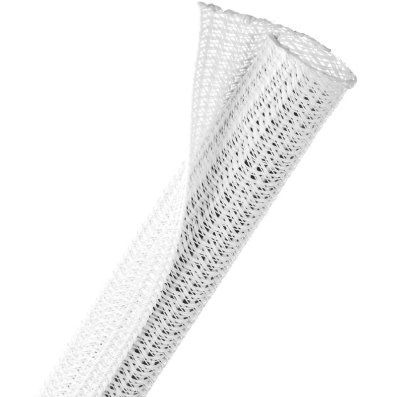 F6N0.75WH - Самозастегивающаяся оборачиваемая эластичная кабельная оплетка- 1.90 см