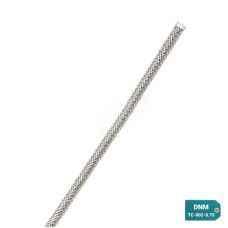 TC-002-0.75 - Кабельная оплетка из луженой меди, размер 2мм, цвет – серебристый, катушка 100м