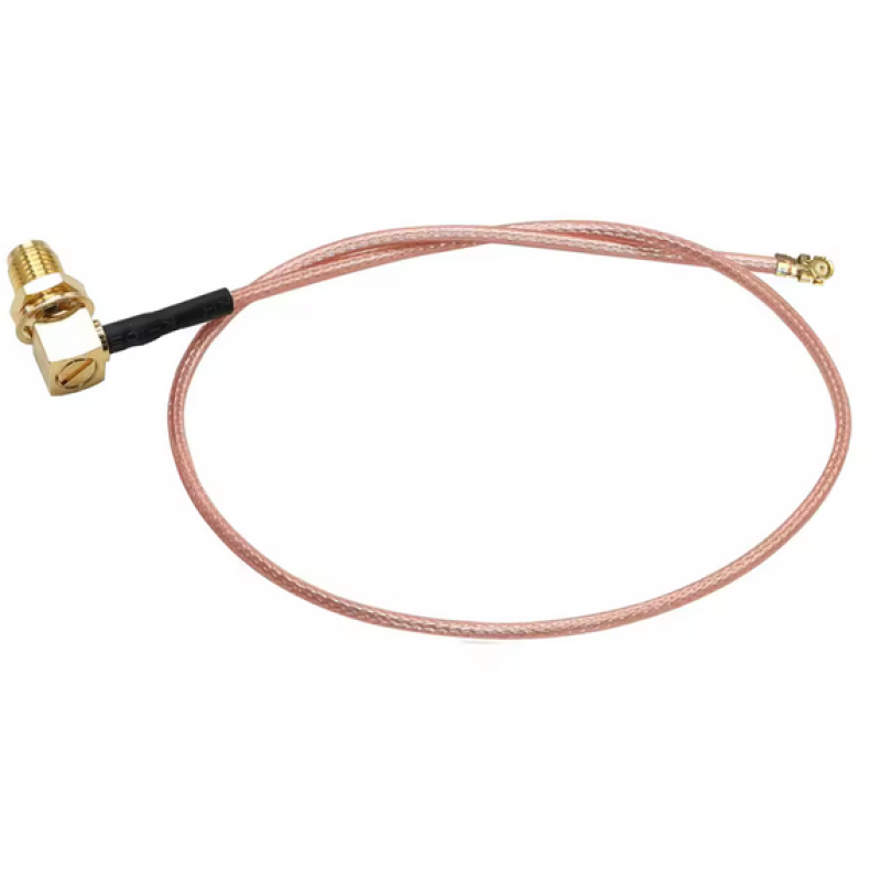 Переходной коаксиальный кабель джампер IPX Cable U.FL-SMA угловое гнездо 10см