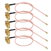 Антенный кабель IPX Cable RG178 U.FL-SMA угловое гнездо 15см, I-Taki (Южная Корея)