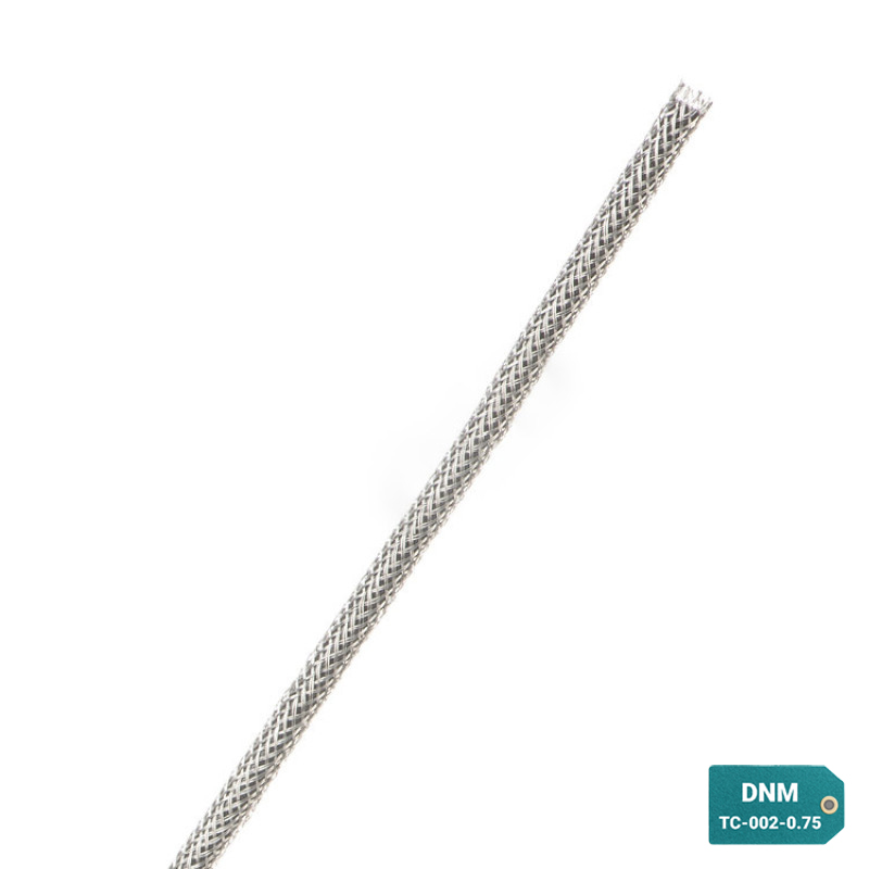 TC-002-0.75-30 - Кабельне обплетення з луженої міді, розмір 2мм, колір – сріблястий, 30 м
