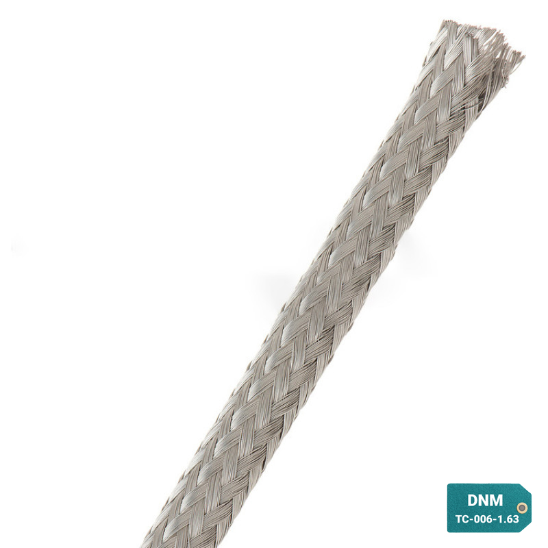 TC-006-1.63-20 - Кабельная оплетка из луженой меди, размер 6мм, цвет – серебристый, 20 м