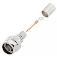 3.04.0287 - N (male) для RG8 LMR400 - Коннектор N(штекер) для коаксиального кабеля RG8 LMR400