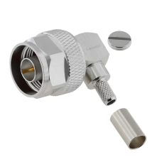 3.04.0272 - N(male) Angle for RG223 - Конектор N(штекер) кутовий для коаксіального кабелю RG223