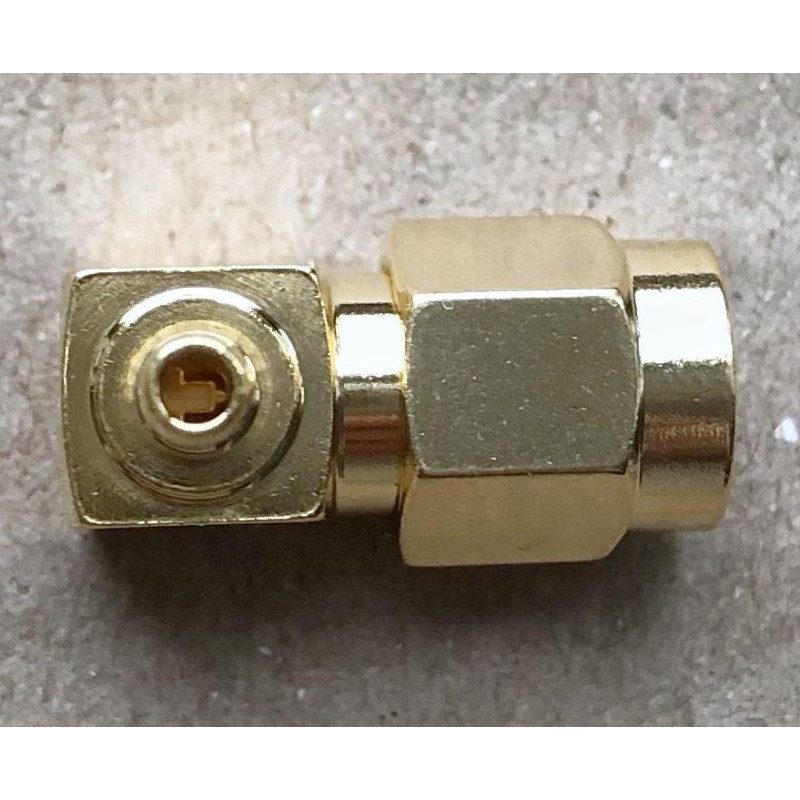 3.01.303 - SMA (male) угол для RG316 - Коннектор SMA (штекер) угловой для коаксиального кабеля RG316