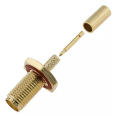 3.01.384 - RP-SMA (female)  для RG316 - Коннектор RP-SMA (гнездо) для коаксиального кабеля RG316, Leno RF (КНР)