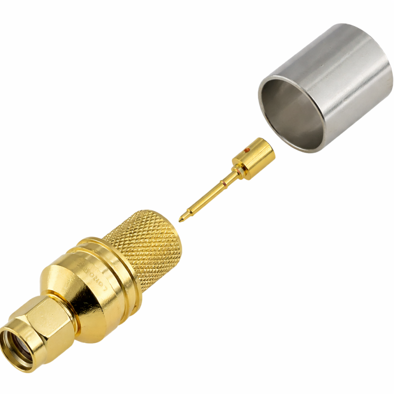 3.01.332 - SMA (штекер) для RG8, LMR400 - Коннектор SMA (штекер) для коаксиального кабеля RG8, LMR400, Leno RF (КНР)