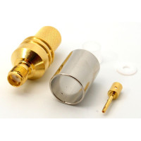 3.01.333 - SMA (female) for RG8, LMR400 - Конектор SMA(гніздо) для коаксіального кабелю RG8, LMR400, Leno RF (КНР)