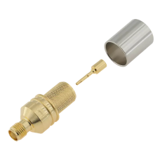 3.01.333 - SMA (female) for RG8, LMR400 - Конектор SMA(гніздо) для коаксіального кабелю RG8, LMR400, Leno RF (КНР)