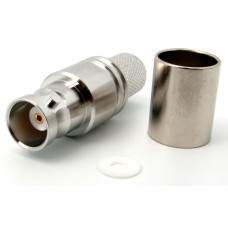 3.05.101 - BNC(female) for RG8, LMR400 - Коннектор BNC (гнездо) для коаксиального кабеля RG8, LMR400, Leno RF (КНР)