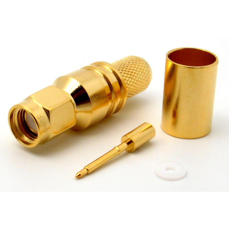 3.01.334 - SMA (штекер) для KSR300, 5D-FB - Коннектор SMA(штекер) для коаксиального кабеля KSR300, 5D-FB, Leno RF (КНР)