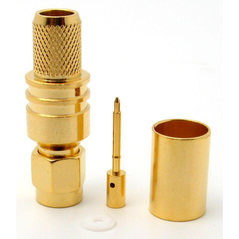 3.01.334 - SMA (штекер) для KSR300, 5D-FB - Коннектор SMA(штекер) для коаксиального кабеля KSR300, 5D-FB, Leno RF (КНР)